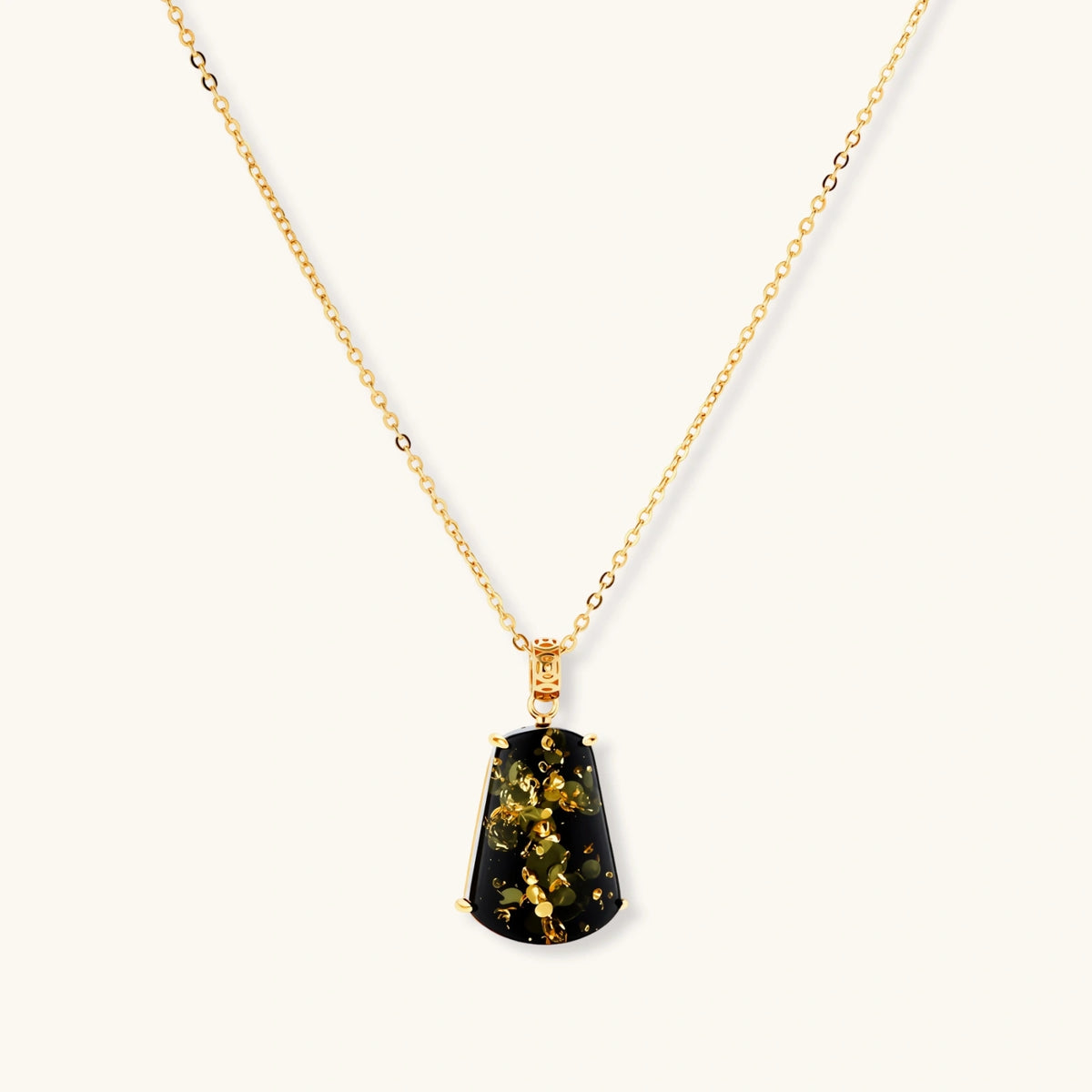 Forest Gold Amber Necklace